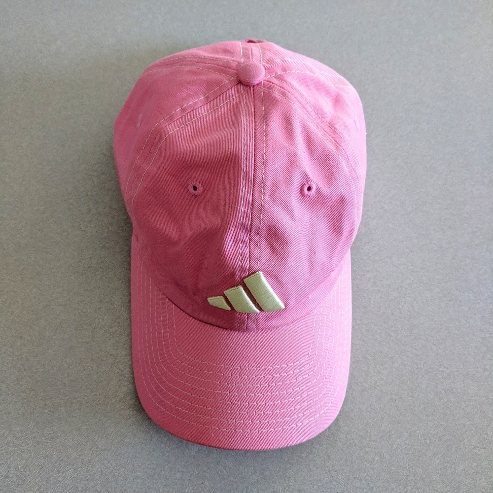 Adidas cap pink with white logo